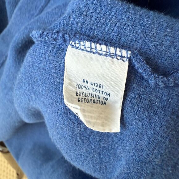 Polo Ralph Lauren Blue Cotton Quarter Zip Sweater L Tall - Picture 7 of 8
